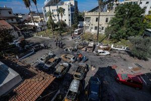 matanza del hospital de Gaza